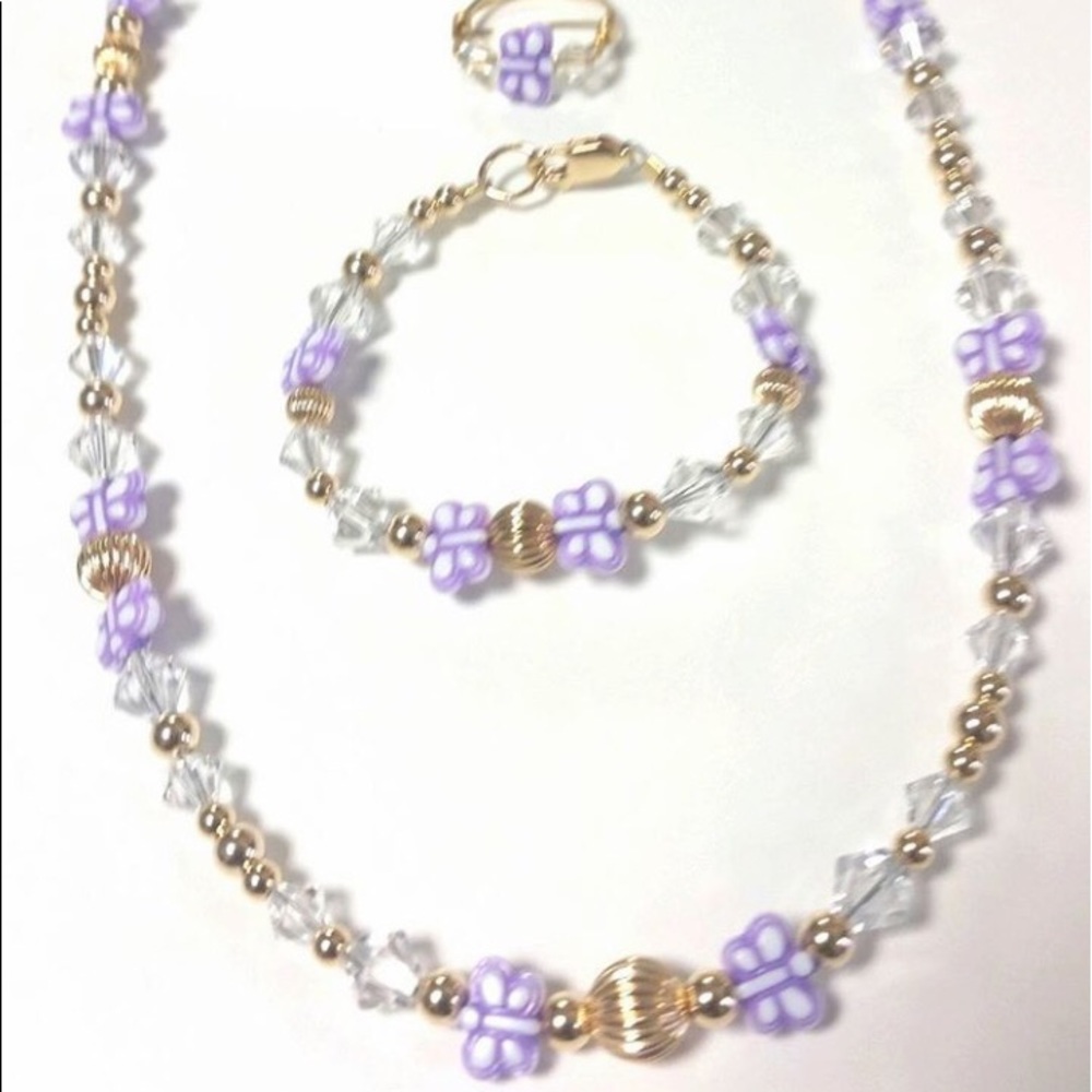 Girls Purple🦋 3Pc Set